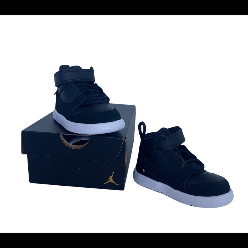 Jordan Fadeaway TD  5c Kids Toddler Shoes Black/Black-Laser NEW. Fast Shipping